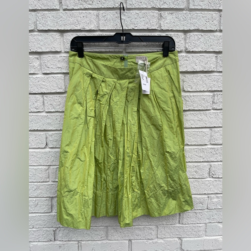 Pauw Amsterdam designer lime spring skirt NWT